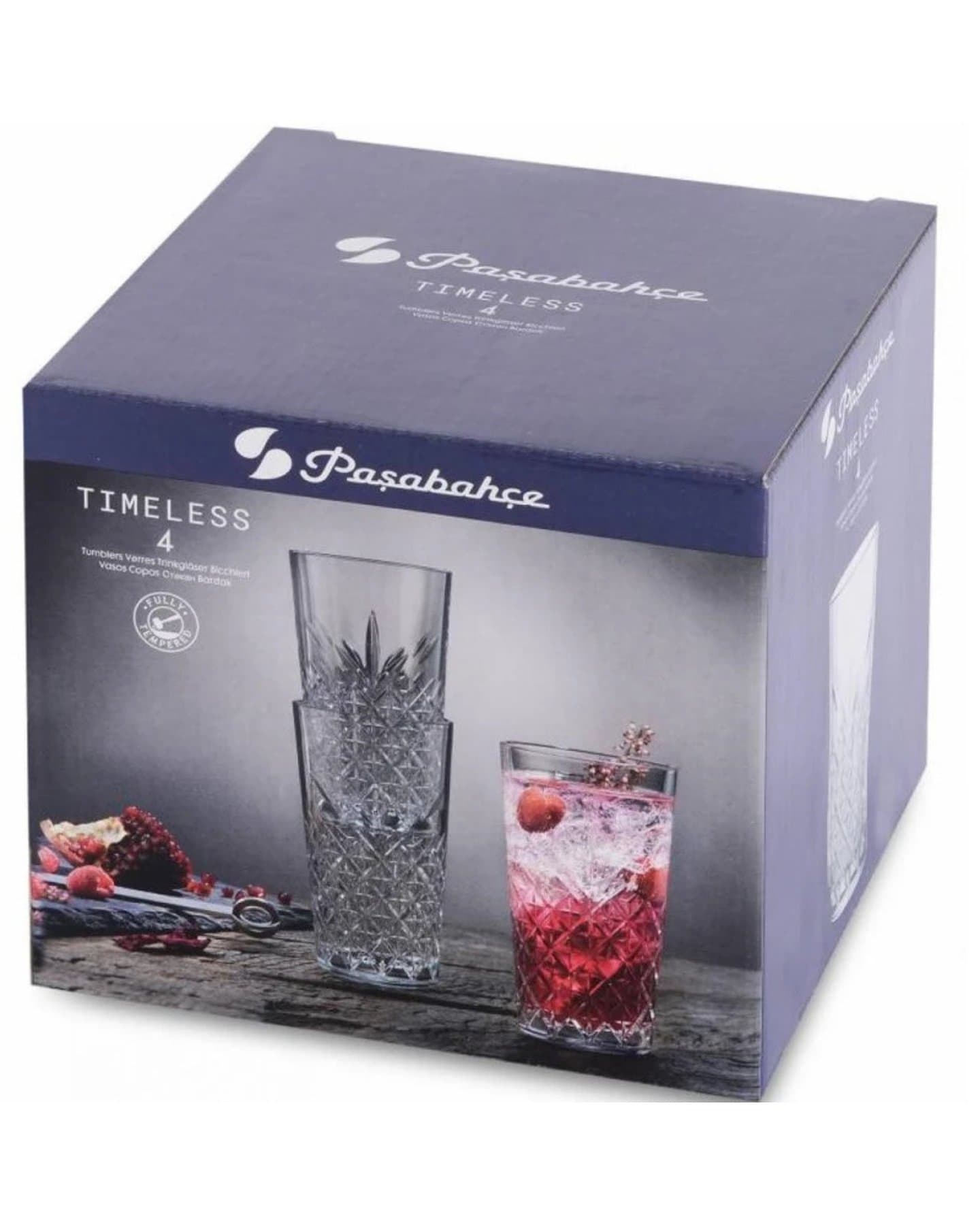 سيت اقداح زجاجية 4 قطع 470 مل من باشابهجة Pasabahce 520055 Glass Set — 3