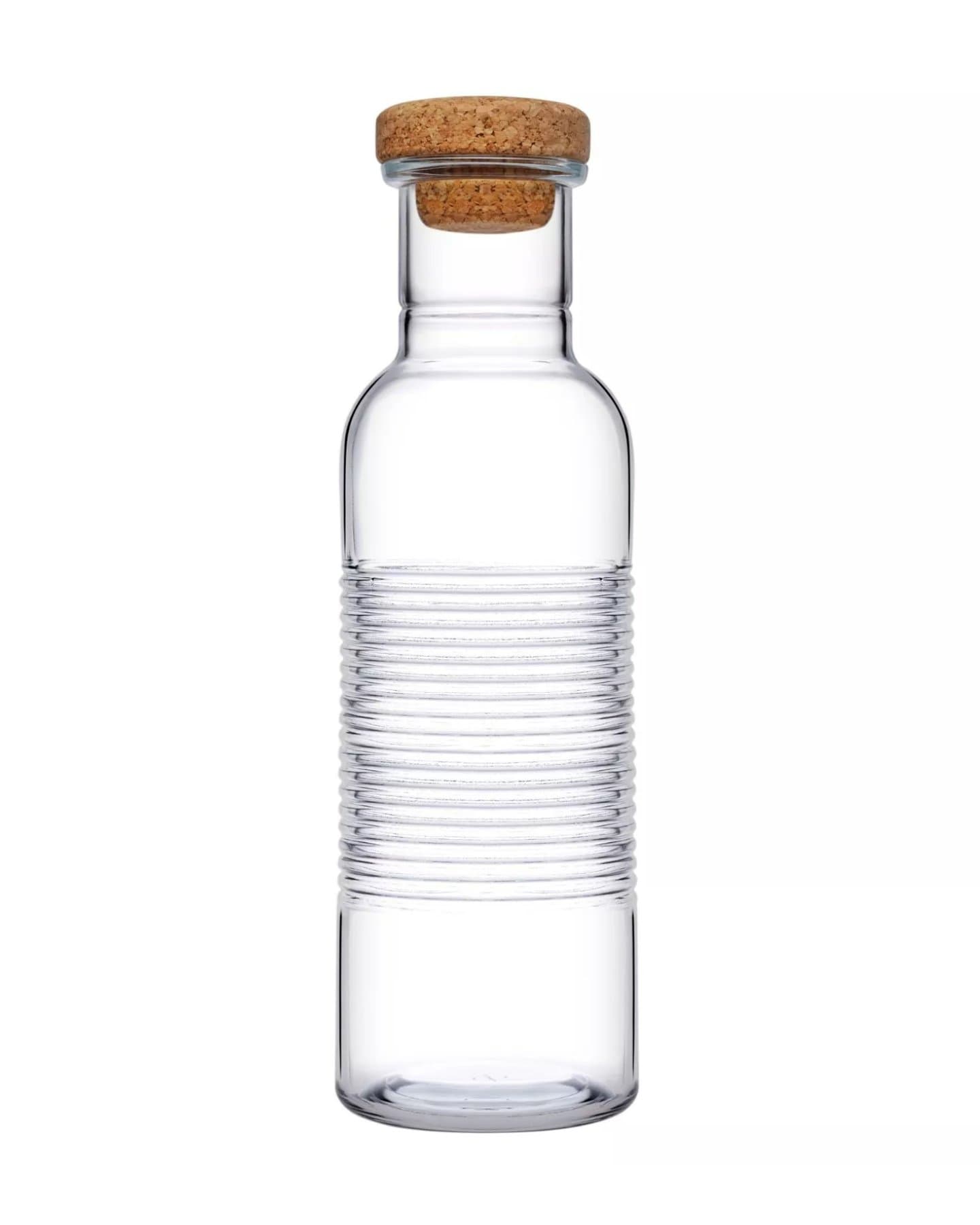 قارورة  زجاجية بغطاء خشبي ماركة باشابهجة Pasabahce Glass Bottle — 2