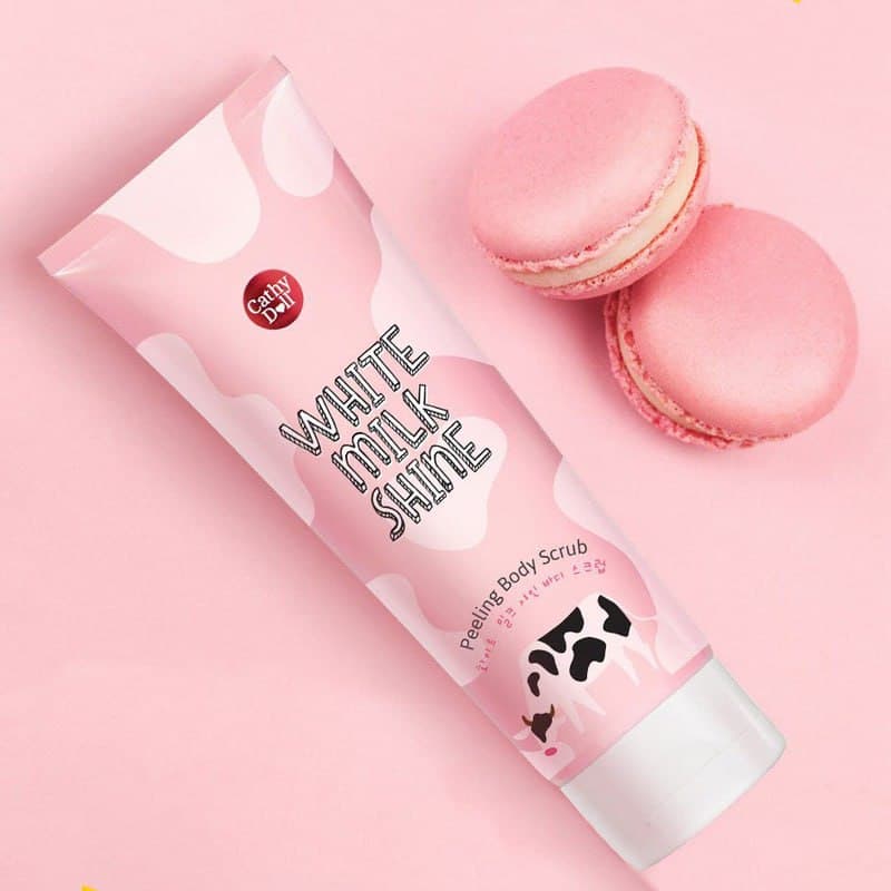White Milk Shine Scrub 320ml Cathy Doll سكراب الحليب وفراولة كاثي دول