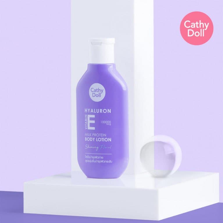 CATHY DOLL HYALURON VITAMIN E MILK PROTEIN BODY LOTION 150ML SHINING FLORAL كاثي دول لوشن مرطب للجسم