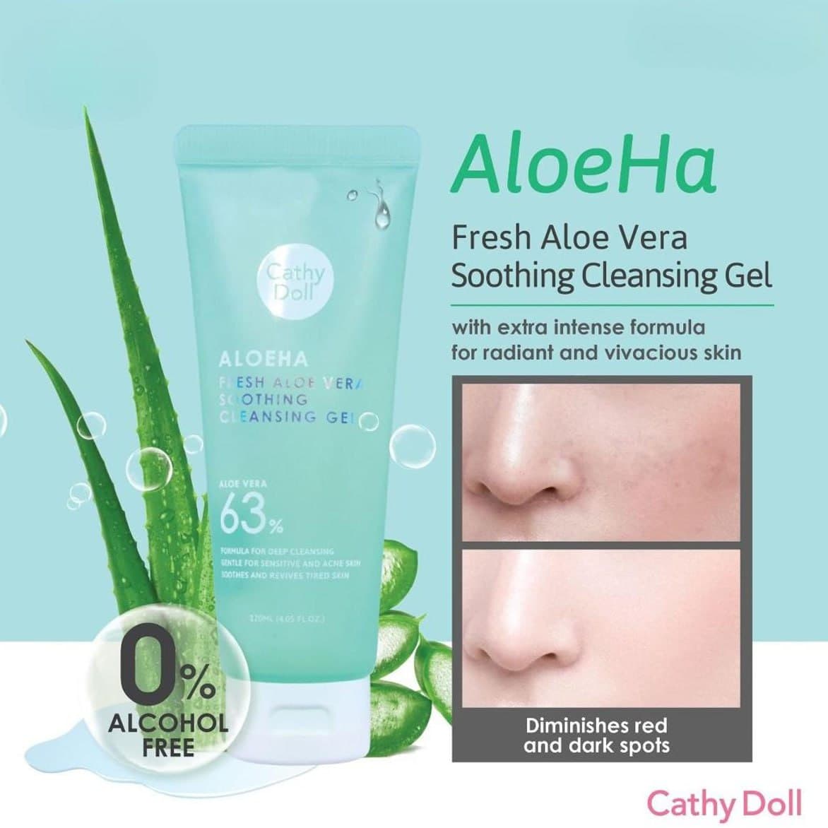 Aloe Vera Soothing Cleansing Gel Cathy Doll غسول الوفيرا كاثي دول