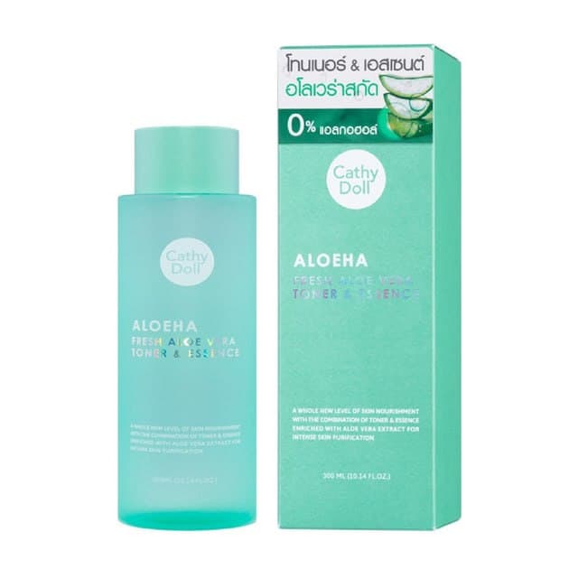 Fresh Aloe Vera Toner And Essence 300ml Cathy Doll تونر بخلاصة الالوفيرا كاثي دول