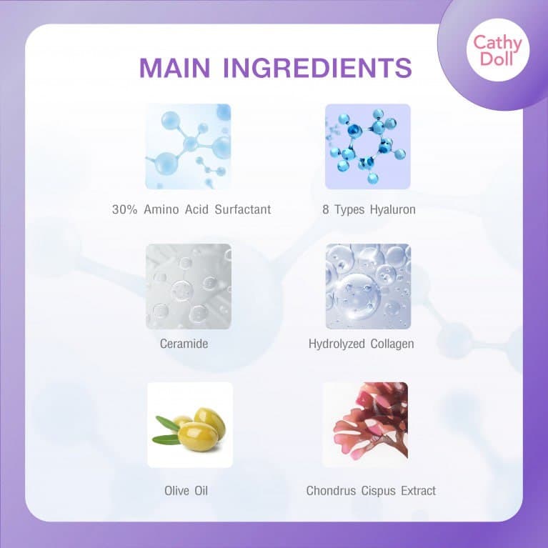 HYA Duo Micellar & Amino Acid Cleanser 50ml Cathy Doll غسول للبشرة — 2