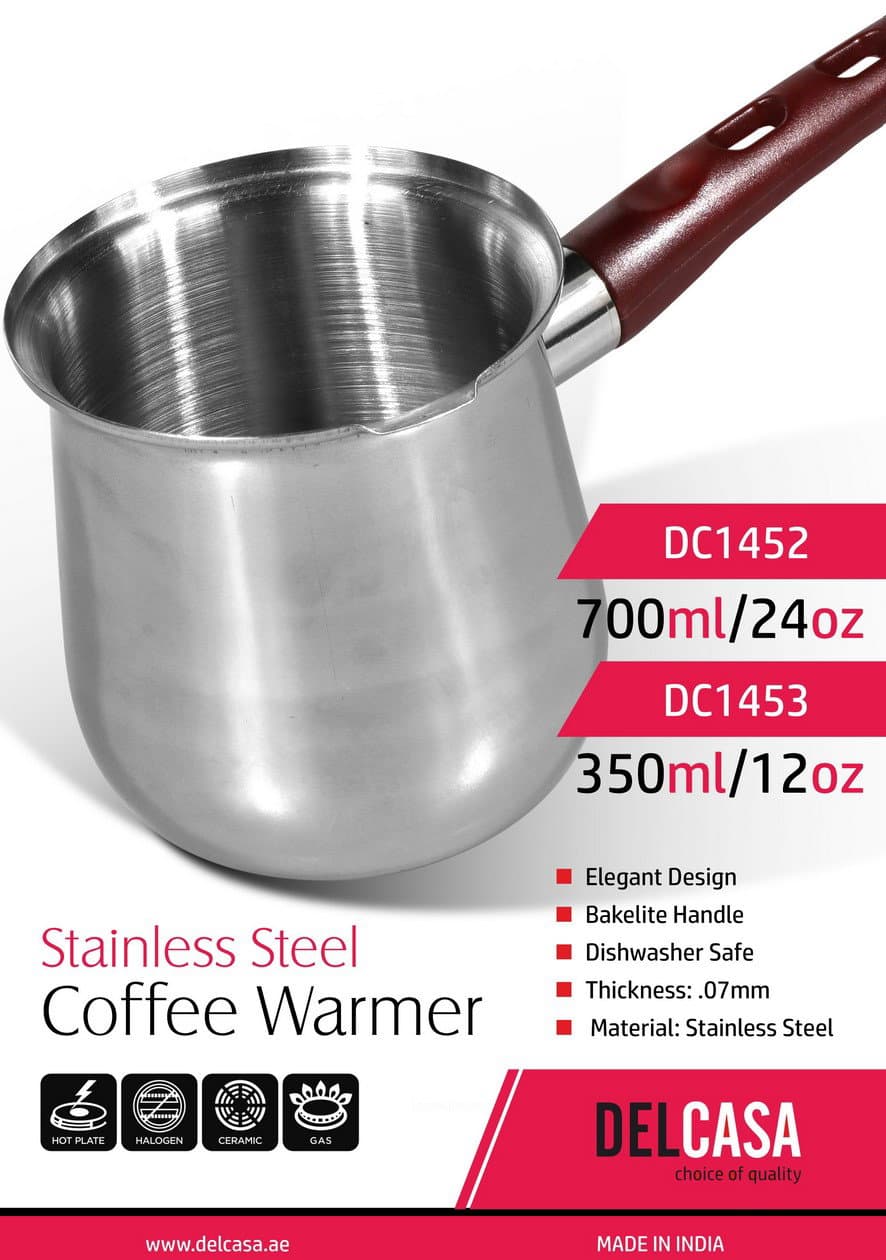 دفاية قهوة ستانلس ستيل من DELCASA DC1452 — 3