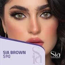عدسات لاصقة ملونة بنية من SIA Lenses - 8801473212981