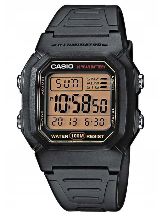 ساعة يد رجالية رقمية من كاسيو W-800HG-9AVDF