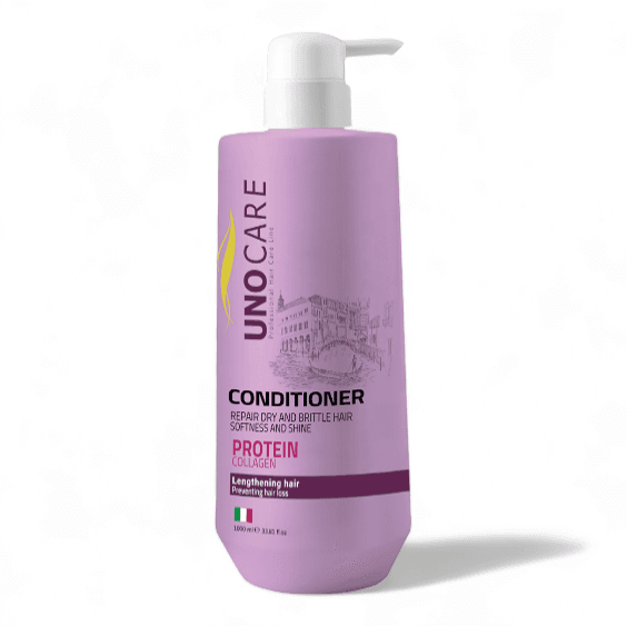 UNO KIT PROTEINCOLLAGEN-SHAMPOOCONDITIONER 1000ML-اونو كت بالبروتين والكولاجين -شامبوبلسم 1000مل — 2