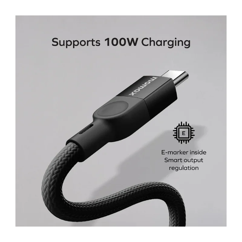 كيبل مغناطيسي Momax Mag Link USB-C إلى USB-C بقوة 100 واط - 3242 — 2