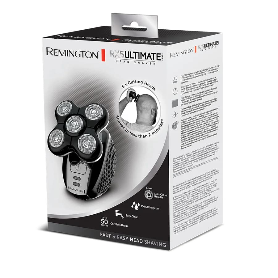 ماكينة حلاقة دوارة بخمسة رؤوس مرنة مقاومة للماء من REMINGTON XR1500 — 2
