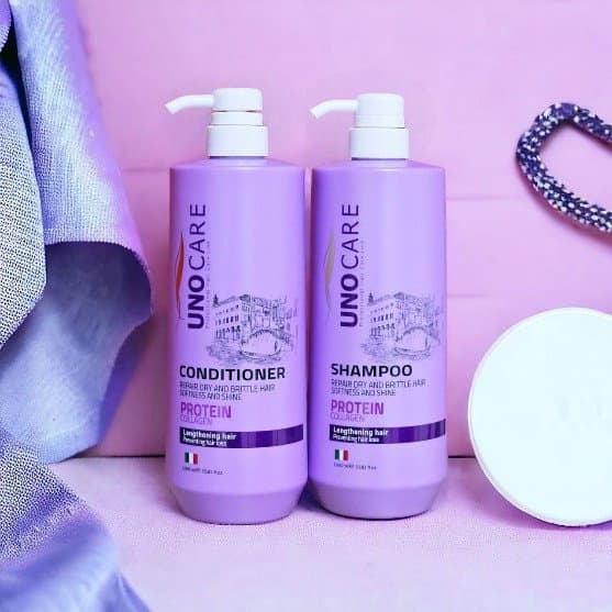 UNO KIT PROTEINCOLLAGEN-SHAMPOOCONDITIONER 1000ML-اونو كت بالبروتين والكولاجين -شامبوبلسم 1000مل — 3