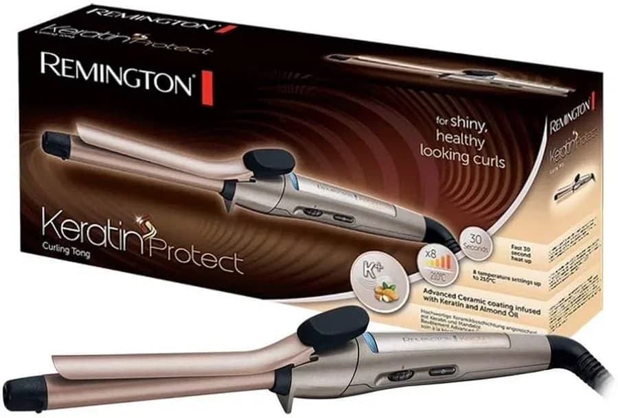 كماشة تجعيد الشعر من السيراميك المطور مع إعدادات حرارة متعددة من REMINGTON CI5318