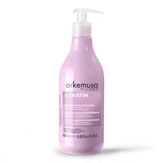 ARKEMUSA Keratin Regenerating Hair Care Set مجموعة العناية بالشعر اركيموزا بالكيراتين مصممة للشعر التالف أو الجاف أو الهش. — 3