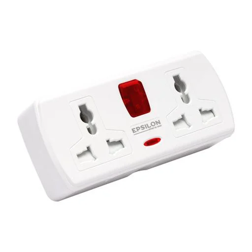 محول كهربائي عالمي 4 منافذ مع حماية للأطفال ومقاومة لدرجة حرارة 750 درجة من EPSILON ES1093