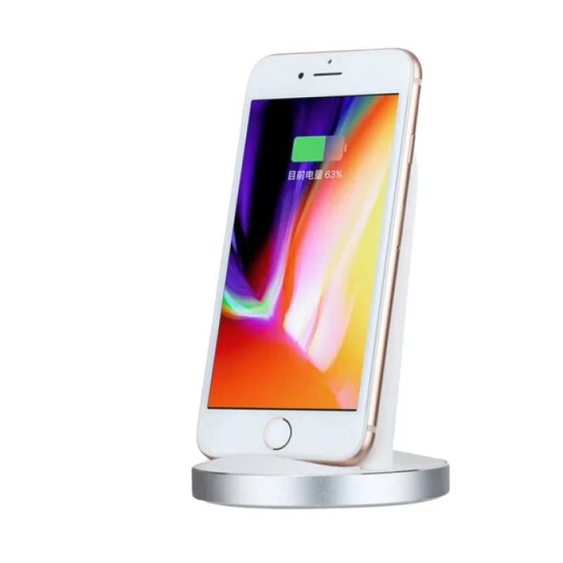 شاحن وايرليس MOMAX 10W UD5W مع ستاند للهاتف - 3609 — 2