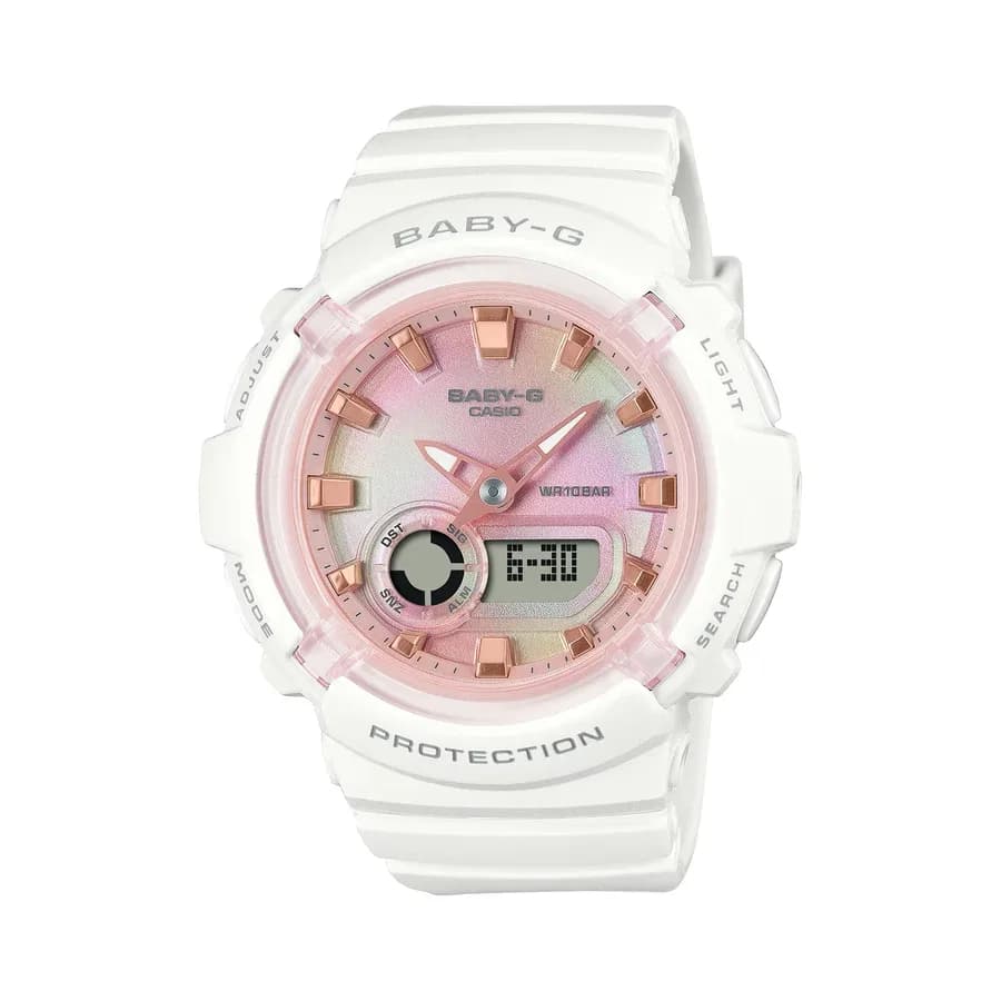 ساعة يد نسائية BABY-G BGA-280 بتصميم عصري شبابي - BGA-280TD-7ADR