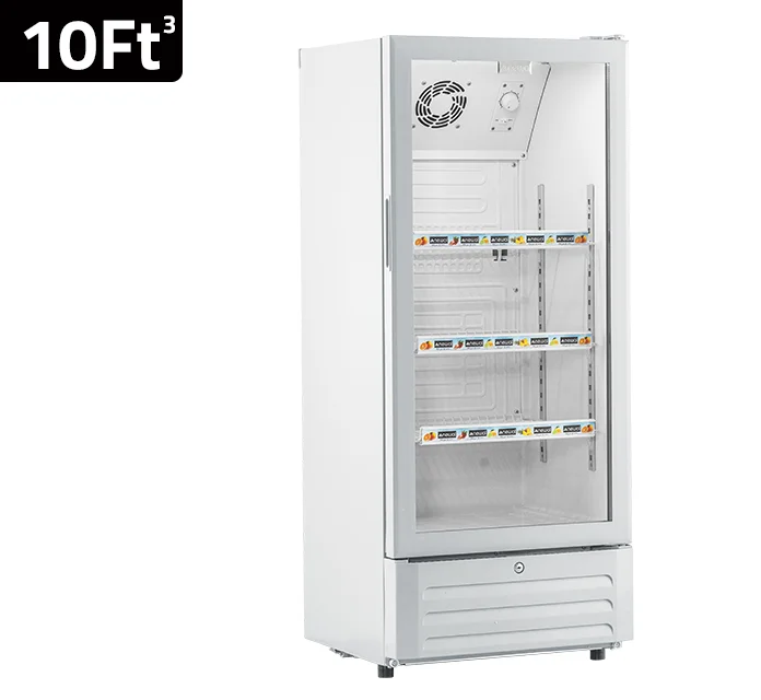 مبرد زجاجات عمودي BTL-270/01 من نيوال - تصميم موفر للمساحة مع باب زجاجي
