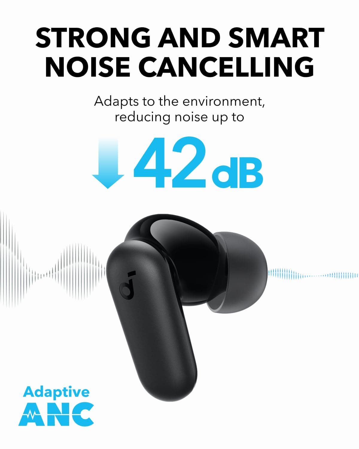 سماعات بلوتوث Anker Soundcore R50i NC TWS Black - A3959H11 — 3