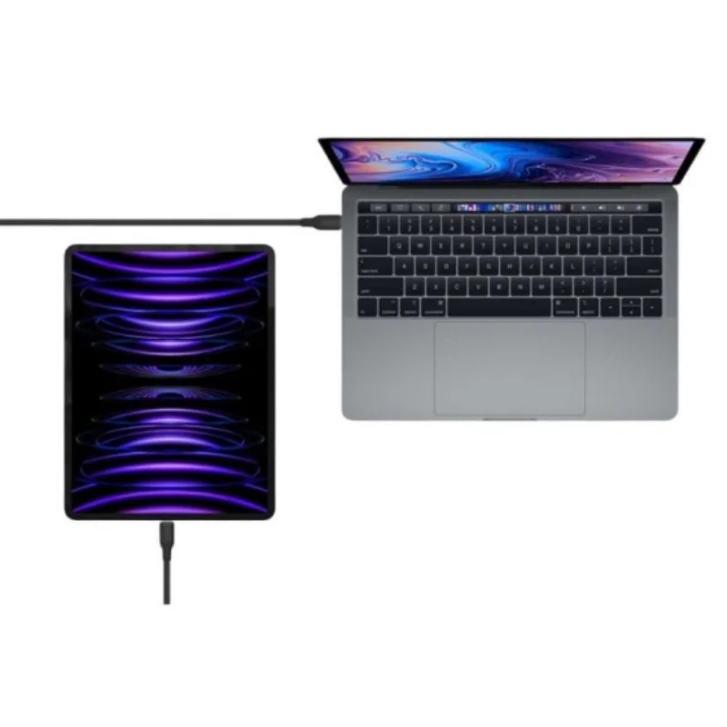 كيبل Momax 1-Link Flow CC 100W USB-C مقوى بطول 2 متر - أسود - 1944 — 2