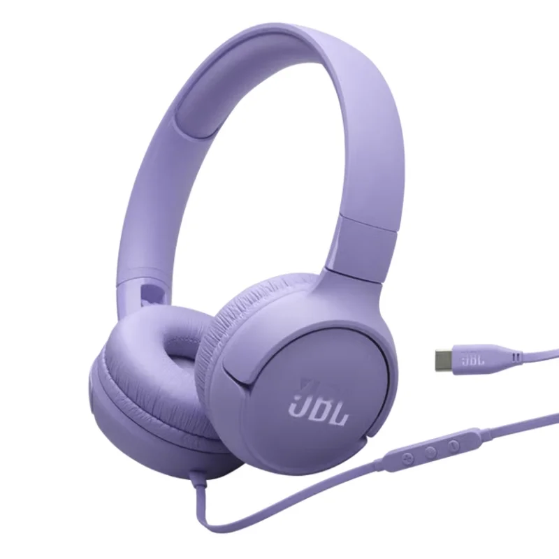 سماعة JBL Tune 520C USB-C السلكية على الأذن - بنفسجي - 200006759 — 2
