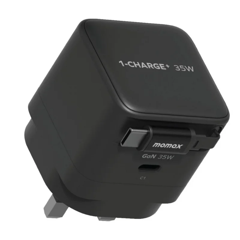 شاحن Momax CHARGE & Port GaN 35W مع كيبل USB-C مدمج - 3557 — 2