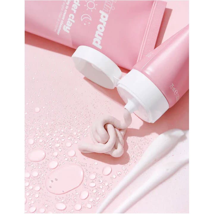 غسول الطين للبشرة الدهنية والمختلطة Skin proud Wonder clay clarifying pink cream cleanser 75ml — 2