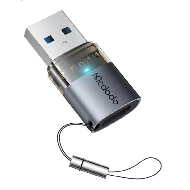 محول MC USB-C إلى USB-A 3.0 مع إضاءة وميدالية OT-7580 — 3