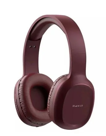 سماعة بلوتوث لاسلكية Havit H2590BT PRO بتصميم محمول وصوت Hi-Fi أحمر H2590BTPRO-red — 2