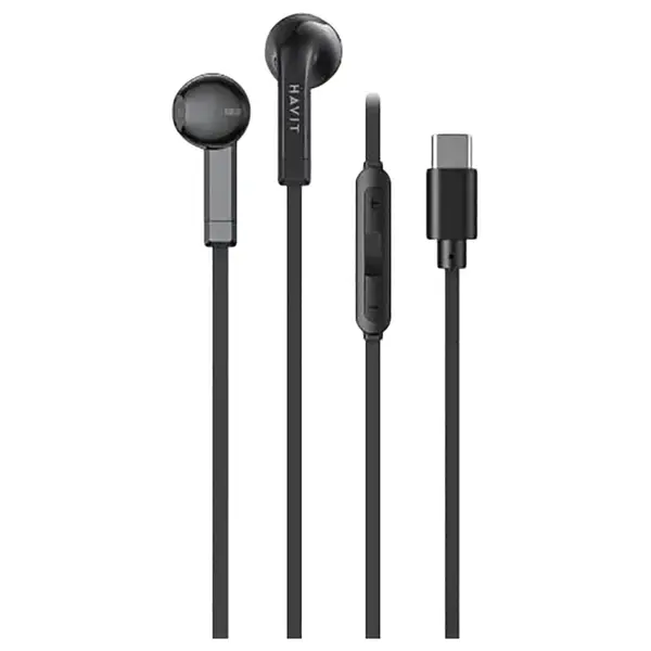 سماعة Havit E336C السلكية بمنفذ Type-C - أسود E336C-Black — 2