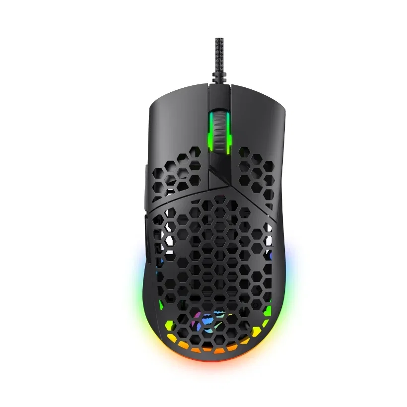 ماوس ألعاب Havit MS1036 أسود مع DPI حتى 7200 وإضاءة RGB MS1036-black — 3