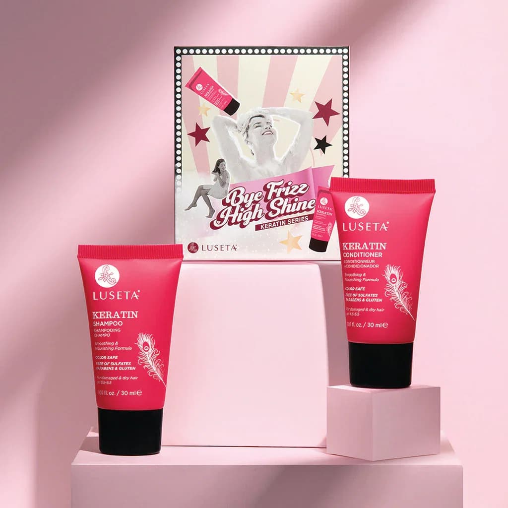 LUSETA Keratin Travel Set 320ML مجموعة الكيراتين للسفر من لوسيتا – ٣٢٠ مل