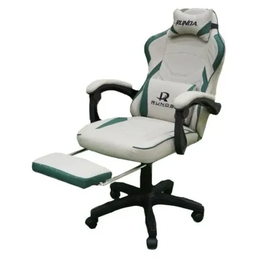 كرسي Runda 6065 Gaming Chair (Gray, Green)