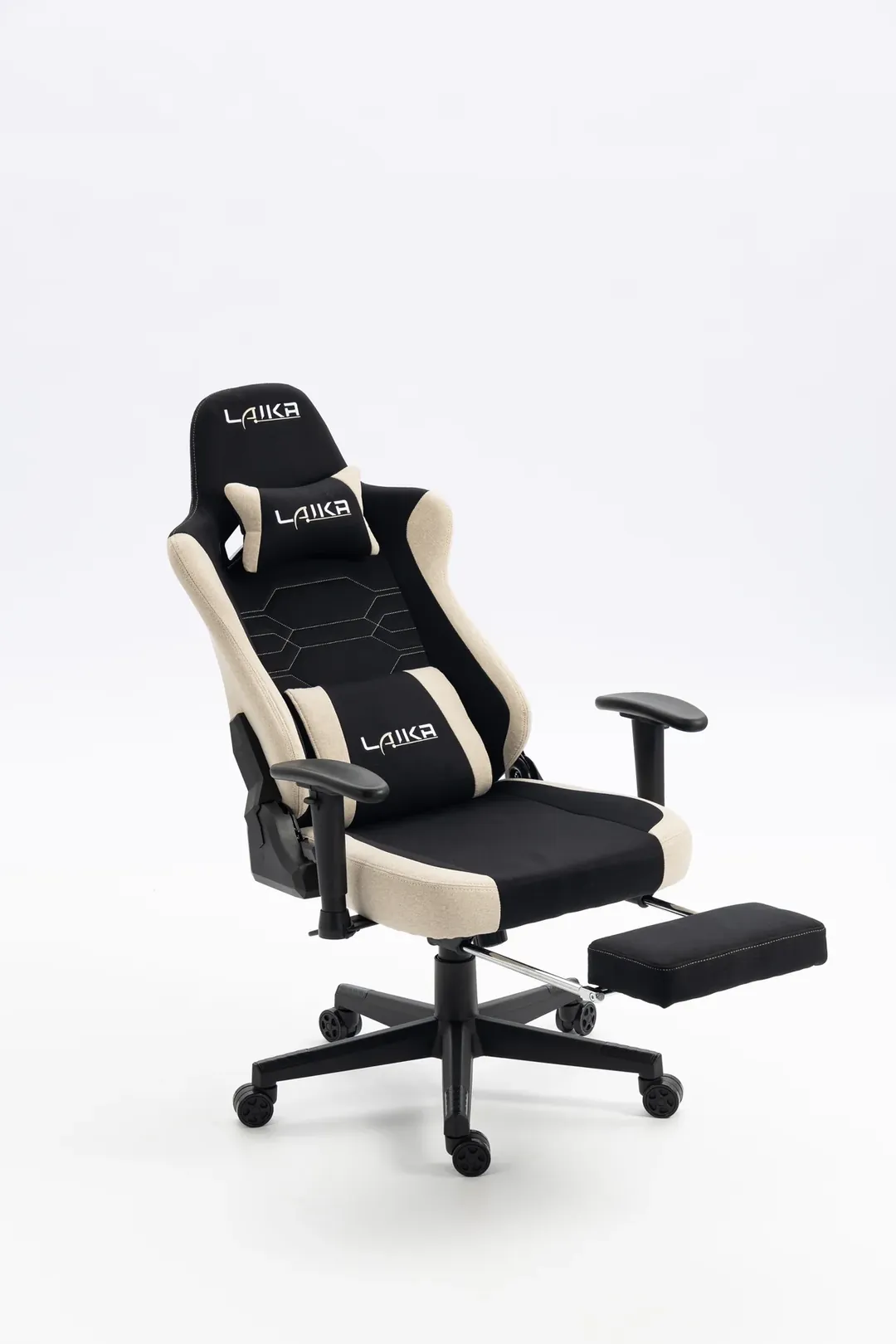 كرسي Gaming chair LK-2531T BLACK- BEIGE With Footrest