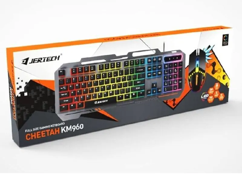 كيبورد JERETECH FULL SIZE GAMING KEYBOARD CHEETAH KM960 — 2