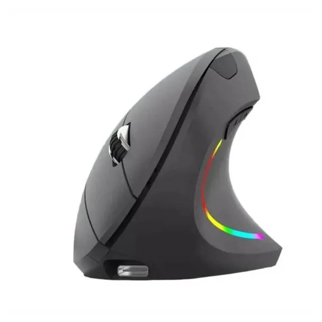 Jertech JR322 Vertical Wireless [BT/2.4G] Mouse (Black)