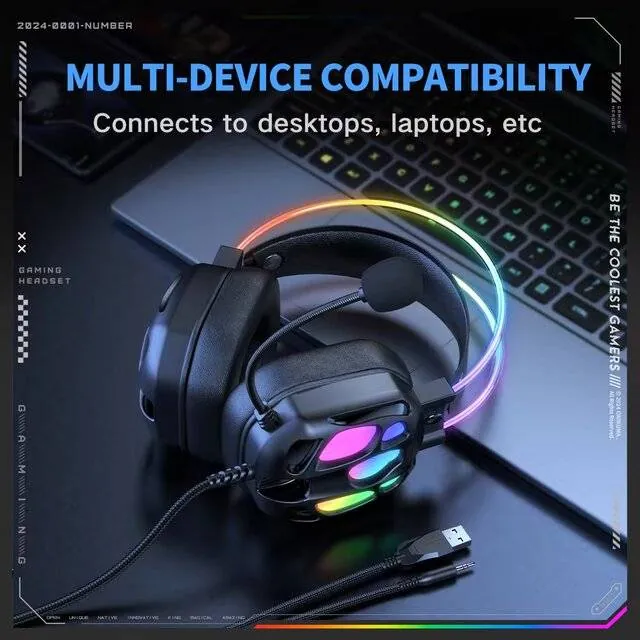 سماعة رأس سلكية - Onikuma X89 Headphone (3.5mm Wired) — 3