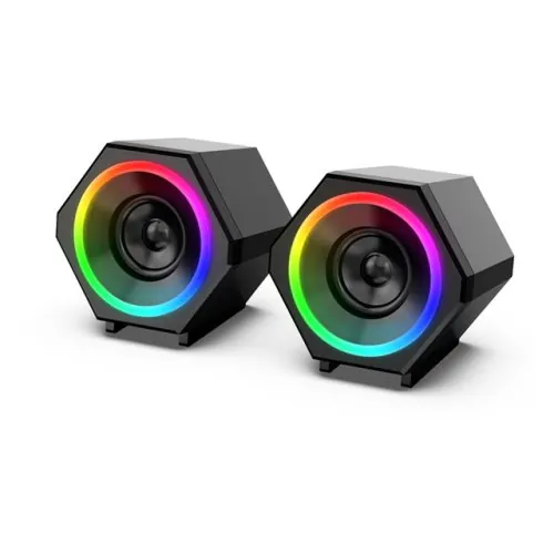 سماعات كمبيوتر مكتبية - Kisonli L-6060 RGB Speaker
