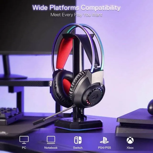 سماعات اذن ريدراجون - Redragon H231 Scream [3.5mm] Headset (Black) — 2