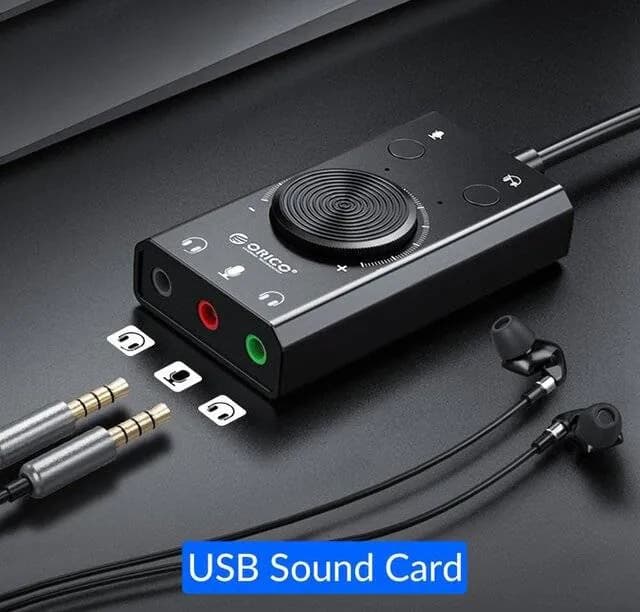ادابتر بطاقة صوت خارجي Orico SC2 External Sound Card (Adapter) 3-AUX — 2
