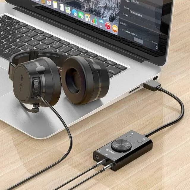 ادابتر بطاقة صوت خارجي Orico SC2 External Sound Card (Adapter) 3-AUX — 3