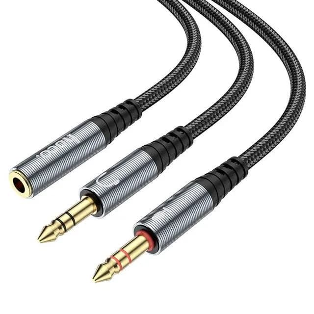كابل هوكو محول الصوت 2 في 1 مقاس 3.5 ملم Hoco UPA21 2-in-1 3.5mm Audio Adapter Cable — 3