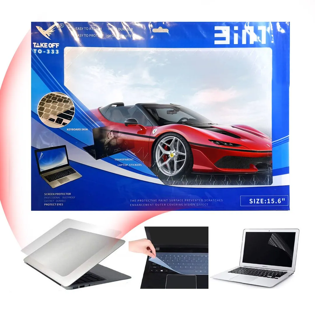 ملصق حماية اللابتوب TakeOff Laptop Skin Pack 3-in-1 (Ferrari J50) — 2