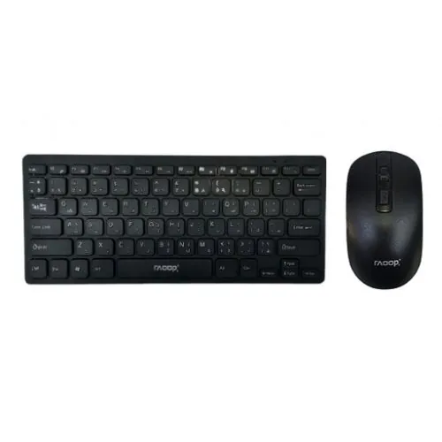 Raoop MK666 Wireless Mouse and Keyboard Set سيت ماوس وكيبورد لاسلكي