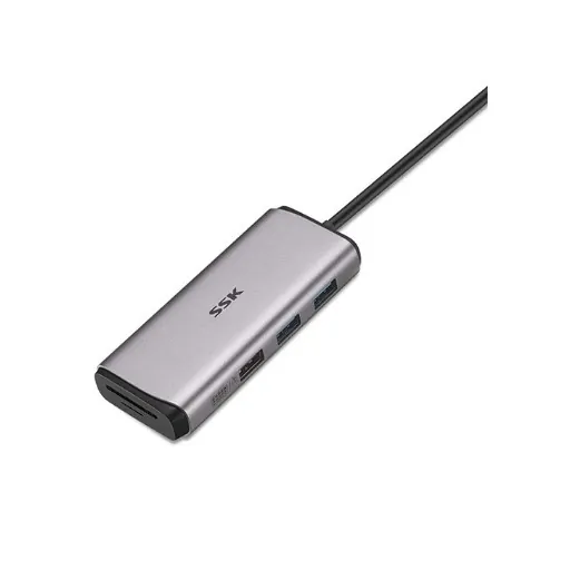 موزع هاب 7 منافذ SC201 USB C Hub 7-in-1 Type C Multiport Adapter