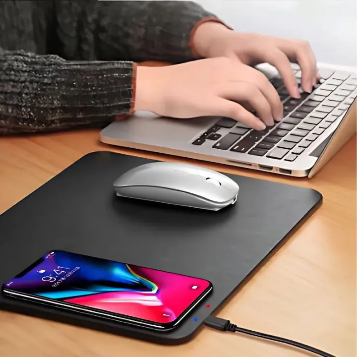 ماوس باد + شحن لاسلكي TC026 Wireless Charging Mouse Pad — 2