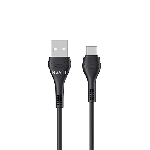 Havit USB To TYPE-C PVC Striped Charging Cable كيبل شحن USB الى TYPE-C
