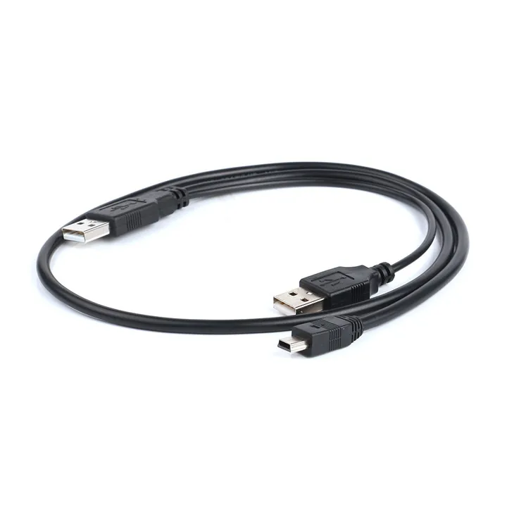 كيبل لوحدات التخزين الخارجية USB-A to USB Mini B Cable 2A1T For HDD
