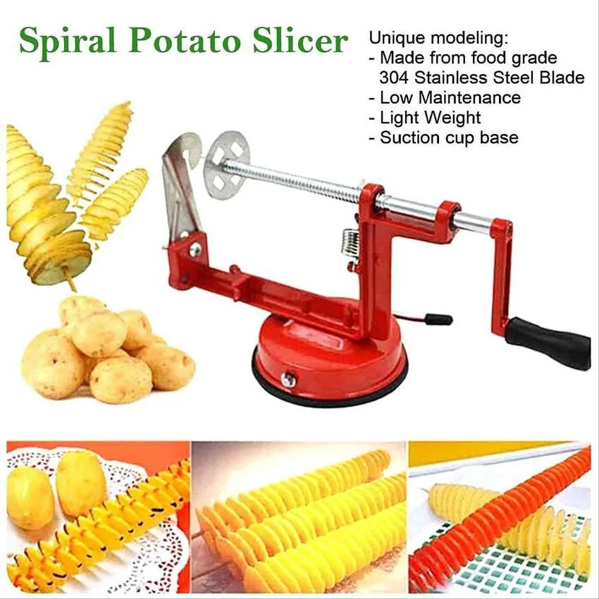 آلة تقطيع البطاطا الحلزونية Spiral Potato Slicer — 3