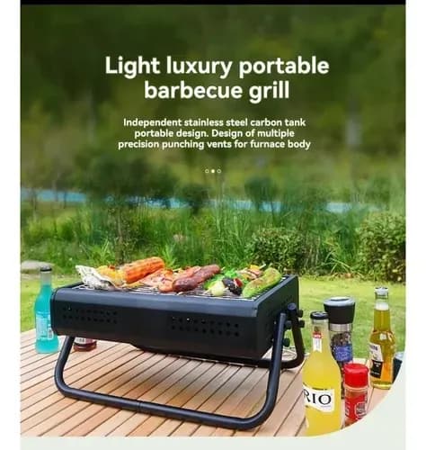 شواية فحم محمولة مستطيلة Portable Barbecue Grill – Model CA-27