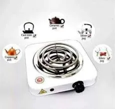 فرن كهربائي صغير لتسخين الفحم أو الطهي (صفيحة كهربائية 1000 واط) Electric Stove Cooker / Electric Hot Plate 1000W — 2