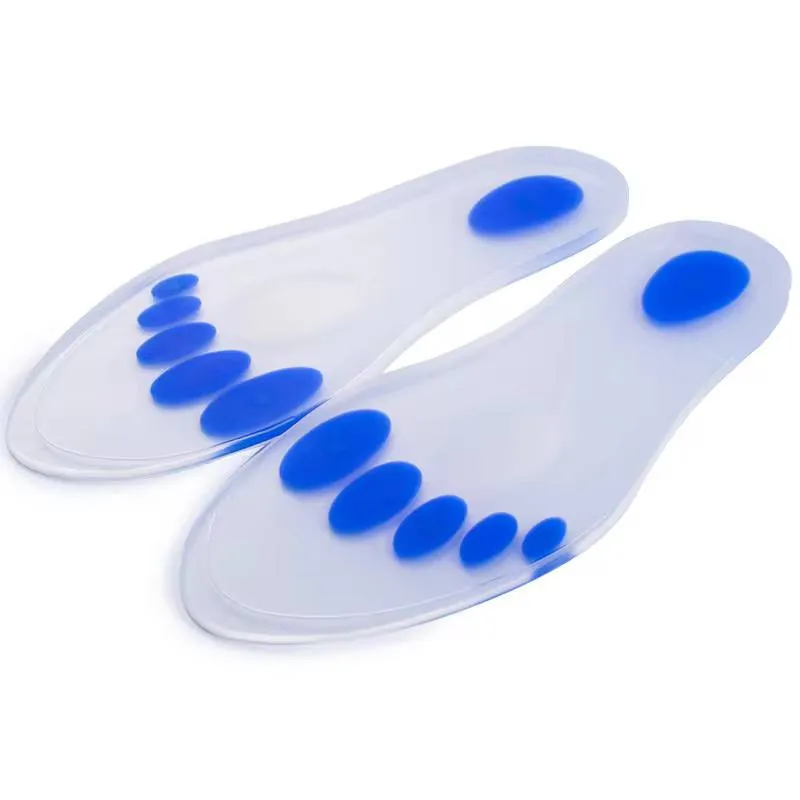 نعل سيليكون طبي لتخفيف آلام القدم والضغط Silicone Gel Insoles for Foot Pain Relief